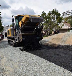 gravel and asphalt